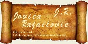 Jovica Rafailović vizit kartica